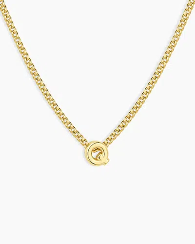 Gorjana Wilder Mini Alphabet Necklace In 18k Gold Plated