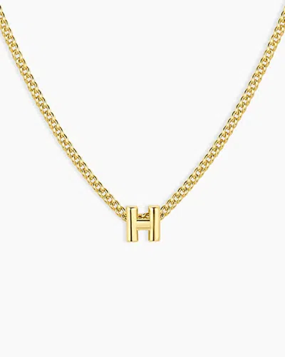 Gorjana Wilder Mini Alphabet Necklace In 18k Gold Plated