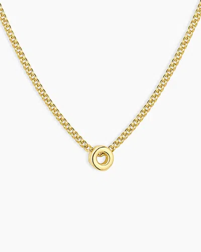 Gorjana Wilder Mini Alphabet Necklace In 18k Gold Plated