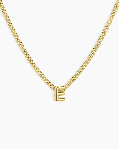 Gorjana Wilder Mini Alphabet Necklace In 18k Gold Plated