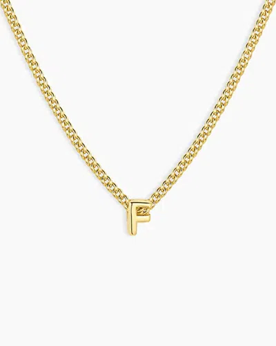 Gorjana Wilder Mini Alphabet Necklace In 18k Gold Plated