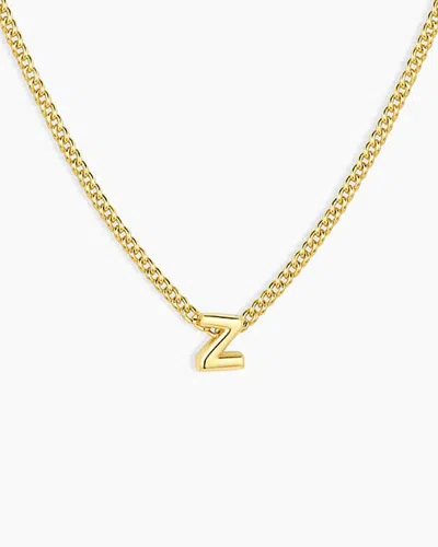 Gorjana Wilder Mini Alphabet Necklace In 18k Gold Plated