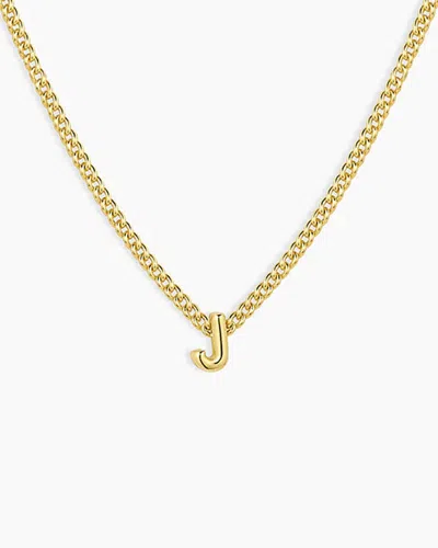 Gorjana Wilder Mini Alphabet Necklace In 18k Gold Plated