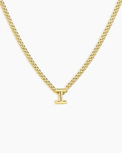Gorjana Wilder Mini Alphabet Necklace In 18k Gold Plated