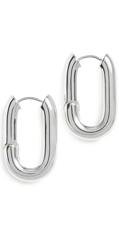 Gorjana Zoey Silver Statement Hoops Silver
