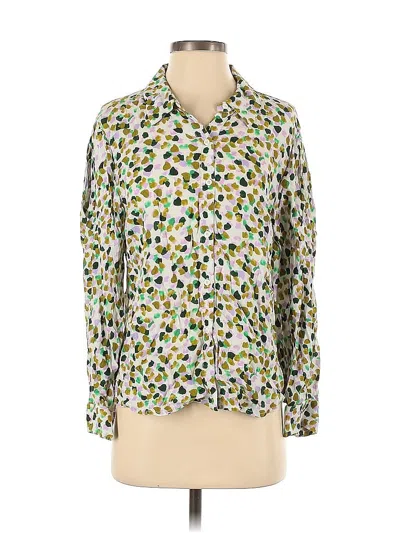 Pre-owned Gorman Long Sleeve Blouse In Green