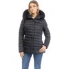 Gorski Apres-ski Horizontal Short Jacket With Detachable Toscana Lamb Hood Trim In Black