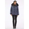 Gorski Apres-ski Jacket With Detachable Toscana Hood Trim In Blue