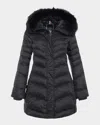Gorski Apres-ski Jacket With Detachable Toscana Lamb Shearling Hood Trim In Black