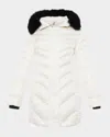 Gorski Apres-ski Jacket With Detachable Toscana Lamb Shearling Hood Trim In White