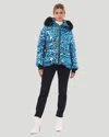 Gorski Apres-ski Jacket With Detachable Toscana Shearling Lamb Hood Trim In Multi