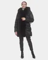 Gorski Apres-ski Jacket With Fox Sections Tuxedo In Black