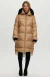 Gorski Apres-ski Long Jacket With Detachable Toscana Trim In Brown