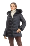 Gorski Apres-ski Mid Jacket With Detachable Toscana Lamb Hood Trim In Black