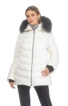 Gorski Apres-ski Mid Jacket With Detachable Toscana Lamb Hood Trim In Neutral