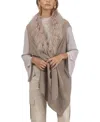 Gorski Cashmere And Merino Wool Blend Vest With Lamb Trim In Gray