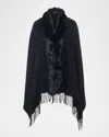 Gorski Cashmere & Toscana Lamb Stole In Blue