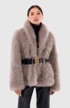 Gorski Cashmere Goat Jacket In Purple