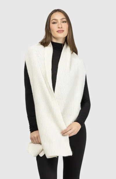 Gorski Cashmere Knit Scarf In Neutral
