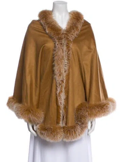 Pre-owned Gorski Cashmere Shawl In Brown
