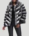 Gorski Horizontal Chinchilla Jacket In Multi