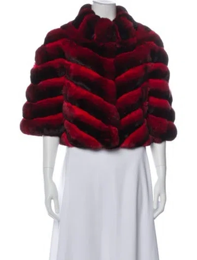 Pre-owned Gorski Chinchilla Fur Jacket In Multi