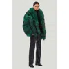 Gorski Collared Goat Jacket In Green