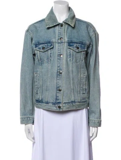 Pre-owned Gorski Denim Jacket In Blue