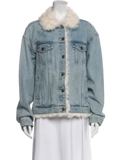 Pre-owned Gorski Denim Jacket In Blue