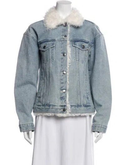 Pre-owned Gorski Denim Jacket W/ Tags In Blue