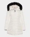 Gorski Down Apres-ski Jacket With Detachable Toscana Lamb Hood Trim In White