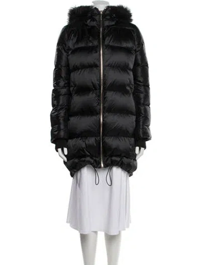 Pre-owned Gorski Down Coat In Black
