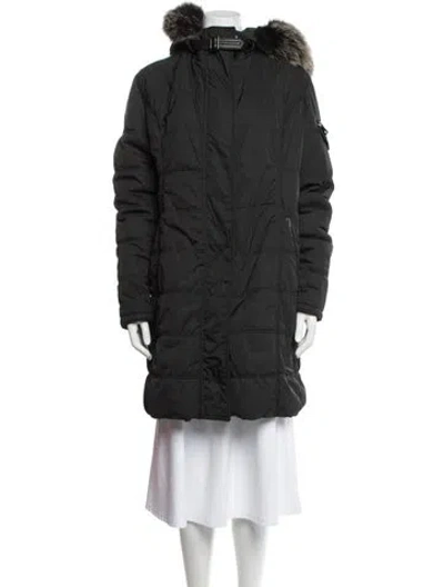 Pre-owned Gorski Down Coat In Black