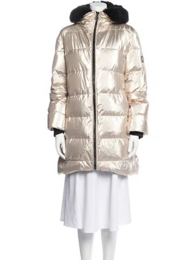 Pre-owned Gorski Down Coat In Neutral