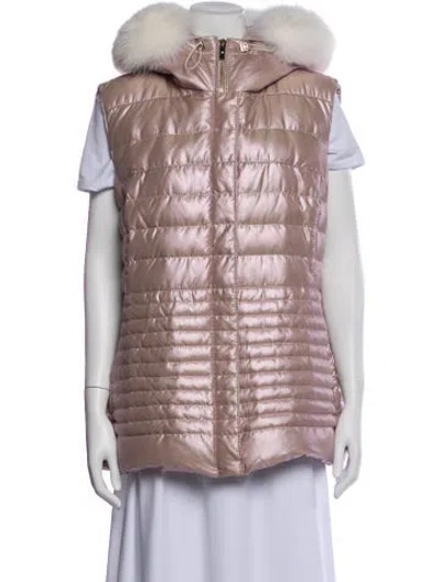 Pre-owned Gorski Down Coat In Purple