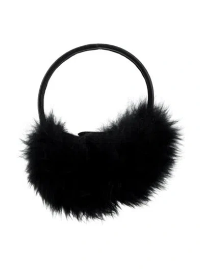 Pre-owned Gorski Ear Muffs W/tags In Black