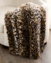 Gorski Faux Fox Throw, 60" X 72" In Brown