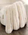 Gorski Faux Fox Throw, 60" X 72" In Neutral