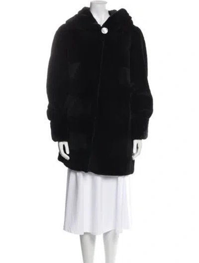 Pre-owned Gorski Fur Fur Jacket In Black