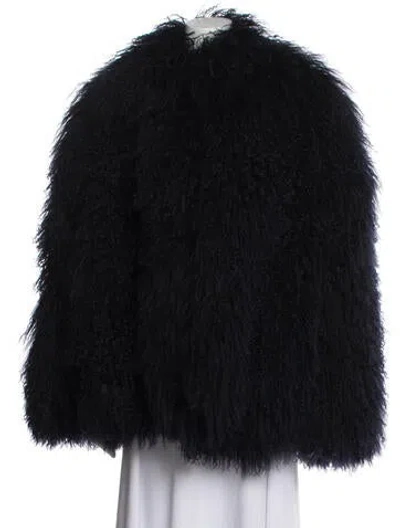 Pre-owned Gorski Fur Fur Jacket In Black
