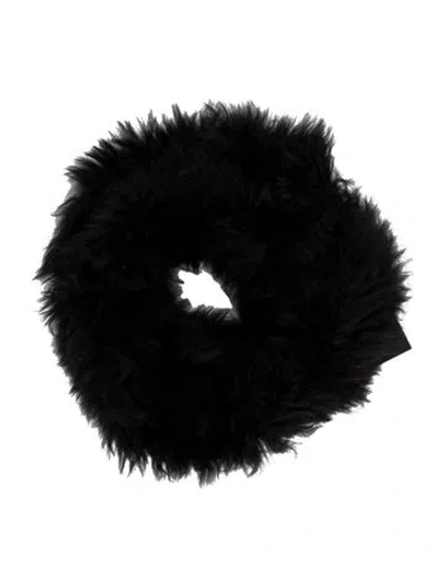 Pre-owned Gorski Fur Scarf In Black