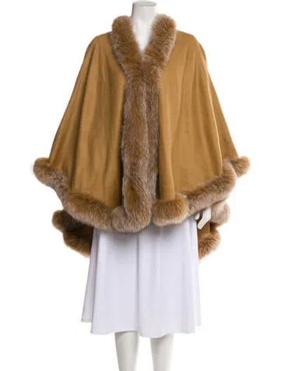 Pre-owned Gorski Fur Scarf In Brown