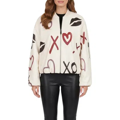 GORSKI GORSKI GENUINE NAPPA LEATHER BOMBER ZIP JACKET