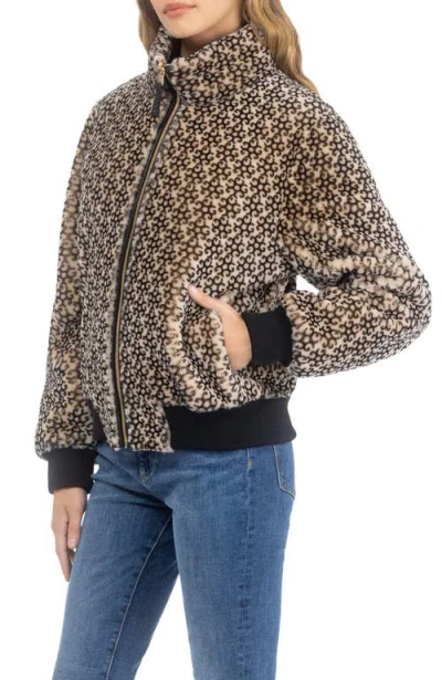 Gorski Genuine Shearling Insignia Bomber Jacket, Reversible In Brown