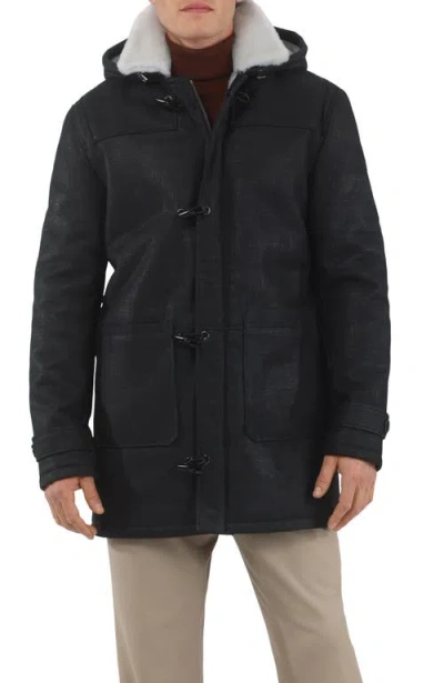 Gorski Genuine Shearling Parka In Black