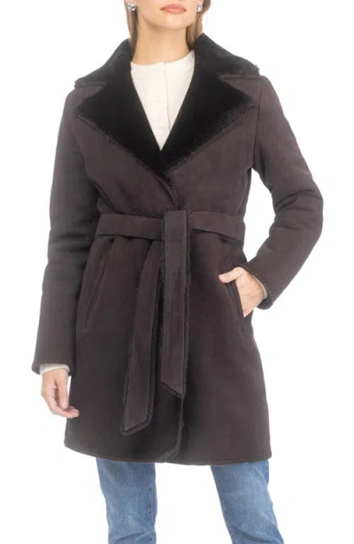 Gorski Genuine Shearling Stroller, Belt In Brown