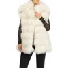 Gorski Genuine Shearling Vest In Multi