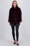 Gorski Horizontal Sable Jacket In Brown