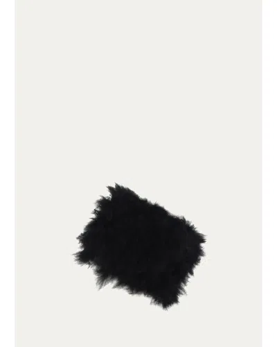 Gorski Knit Cashmere Goat Headband In Black