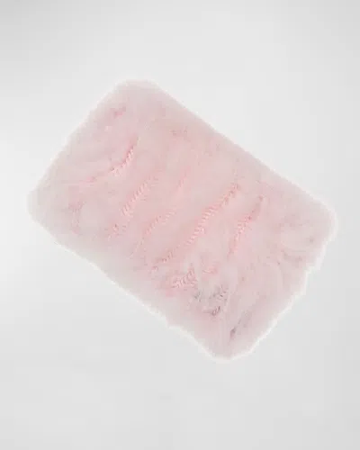 Gorski Knit Cashmere Goat Headband In Pink